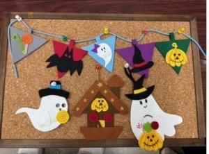 かわいいハロウィンのオーナメントをつくります