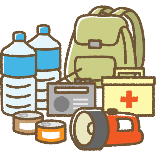 防災備品のイラスト