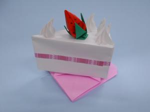 折り紙のケーキ