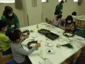 子どもネイチャークラフト教室開催風景