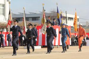 分列行進の様子