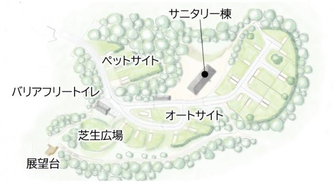 第2キャンプ場のリニューアルのイメージ画像